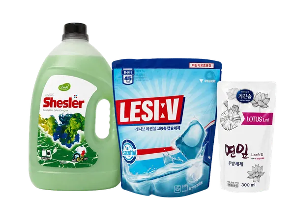 Набір 5: Гель Shesler 3,05 л + LESIV для білого + подарунок Lotus Leaf